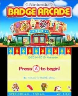 Nintendo Badge Arcade Title Screen